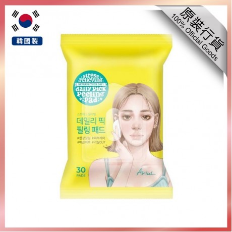 Korea Direct - Stress Relieving Daily Pick Peeling Pad (30 Sheets) (Hong Kong Official Product)